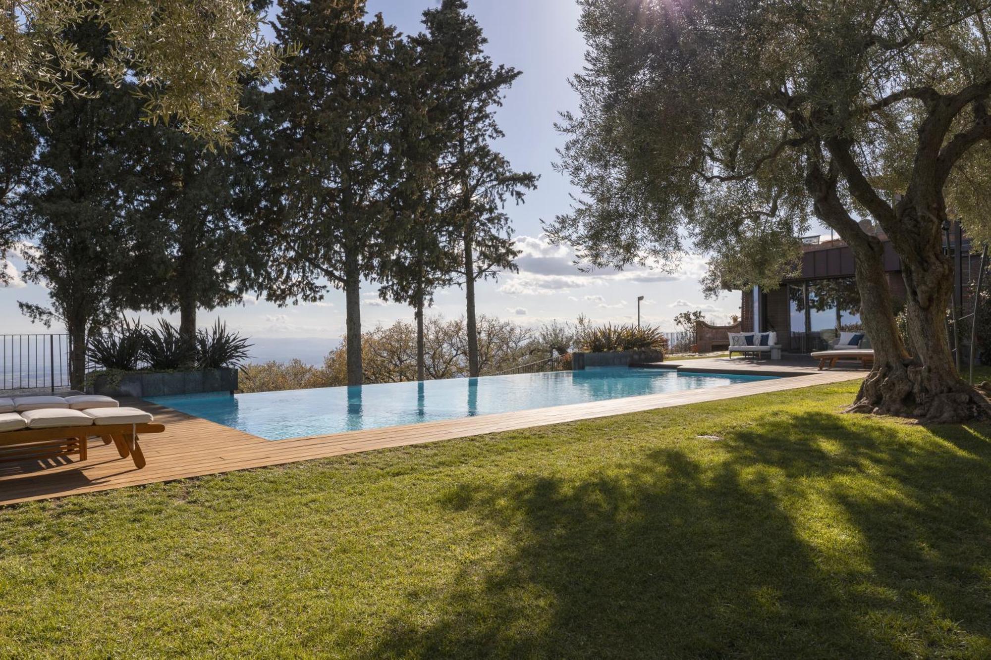 Scialaj Villa Di Lusso Sull'Etna Con Piscina E Vista Mare Ragalna Экстерьер фото